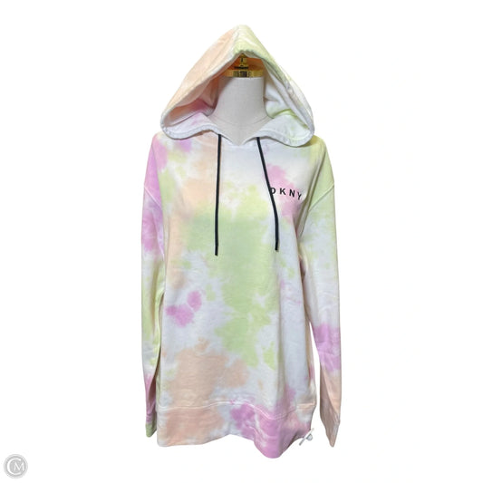 Sweatshirt Hoodie By Dkny In Multi-colored, Size: S