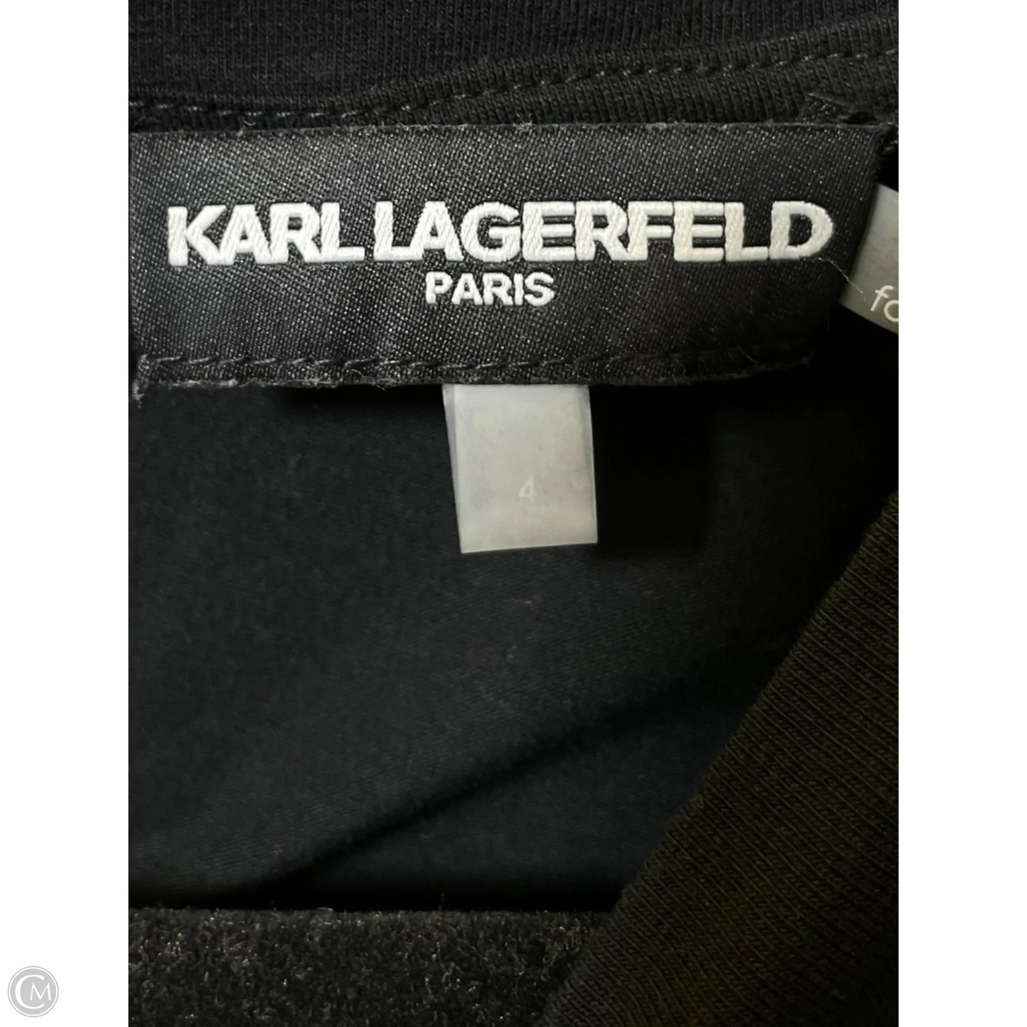 Dress Designer By Karl Lagerfeld In Black, Size: 4
