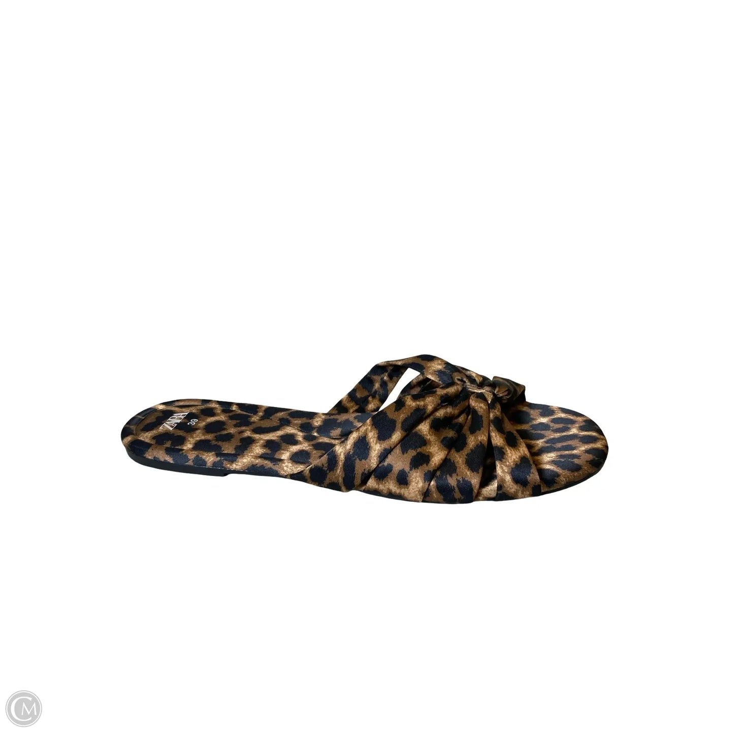 Sandals Flats By Zara In Animal Print, Size: 8.5
