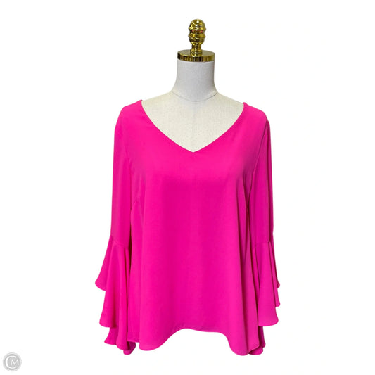 Top Long Sleeve By Clothes Mentor In Pink, Size: M