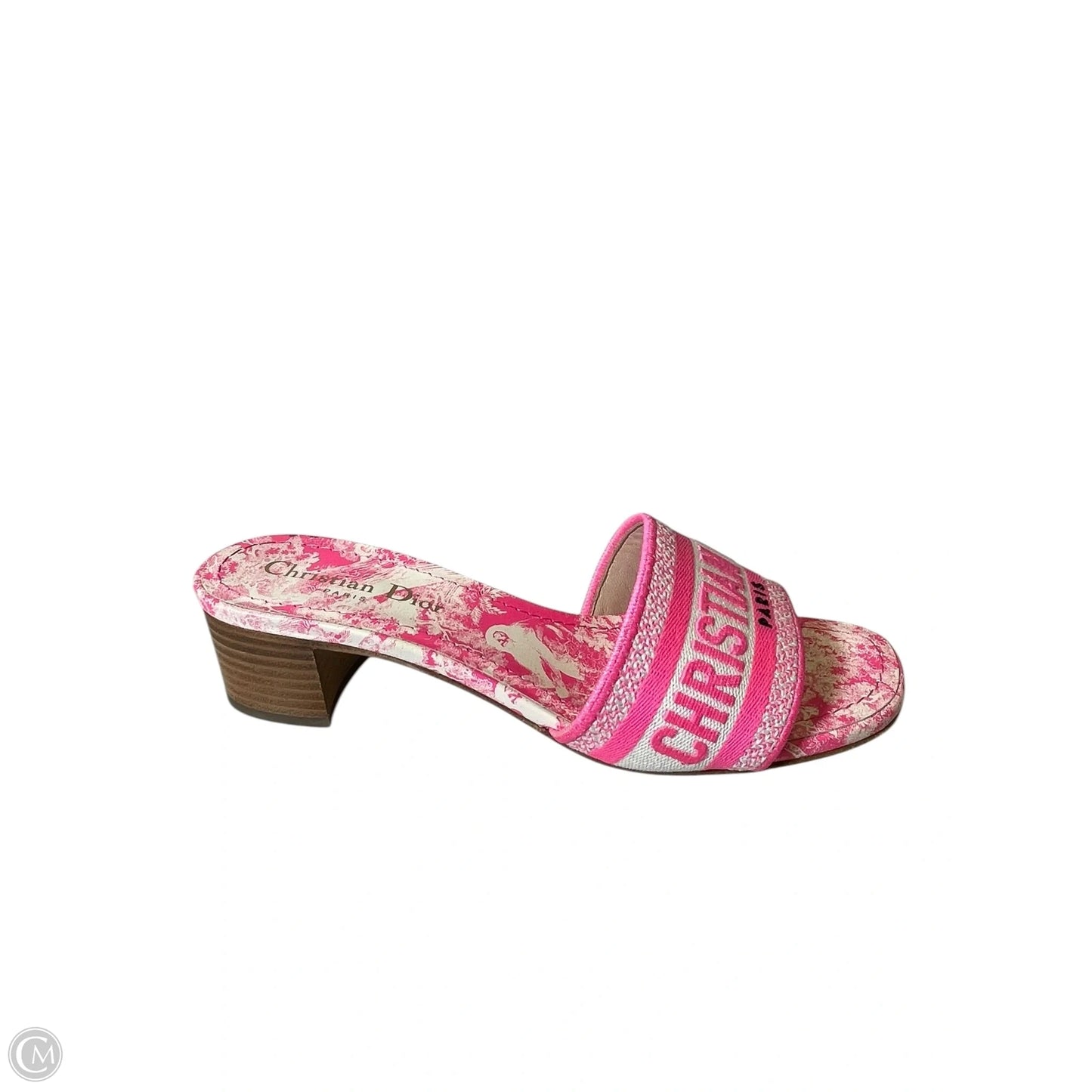 Sandals Luxury Designer By Dior In Pink, Size: 6.5