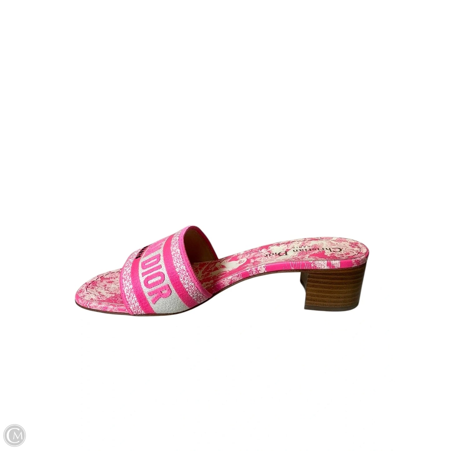 Sandals Luxury Designer By Dior In Pink, Size: 6.5