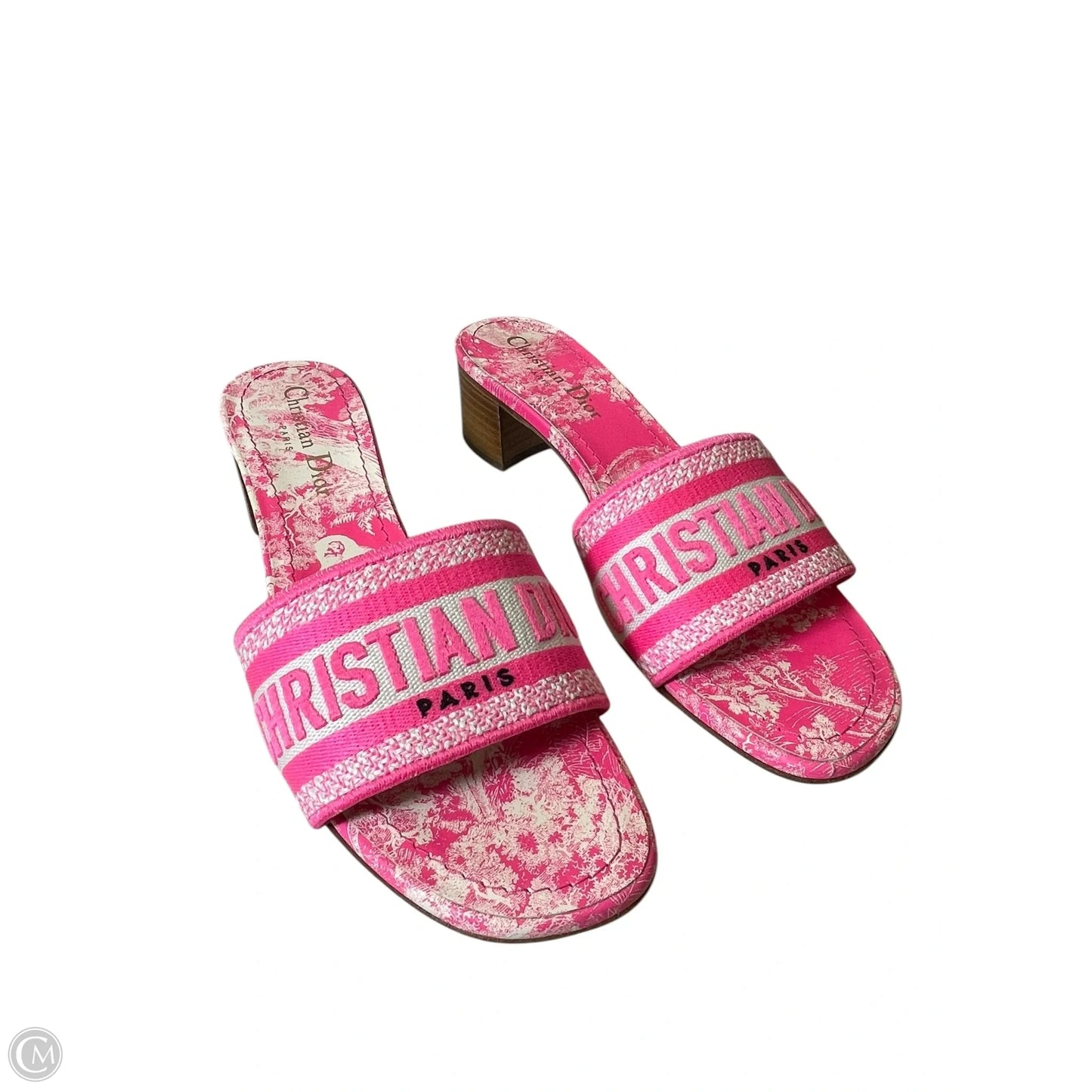 Sandals Luxury Designer By Dior In Pink, Size: 6.5