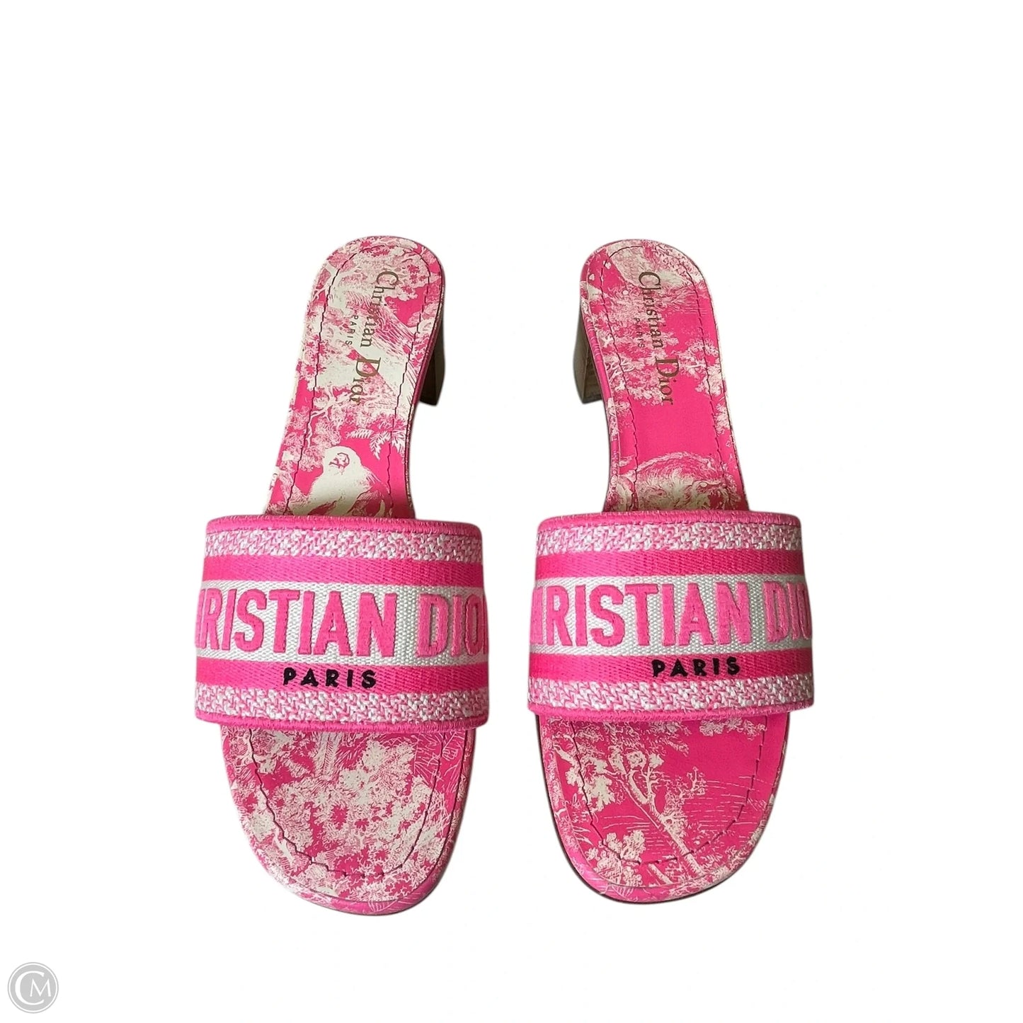 Sandals Luxury Designer By Dior In Pink, Size: 6.5