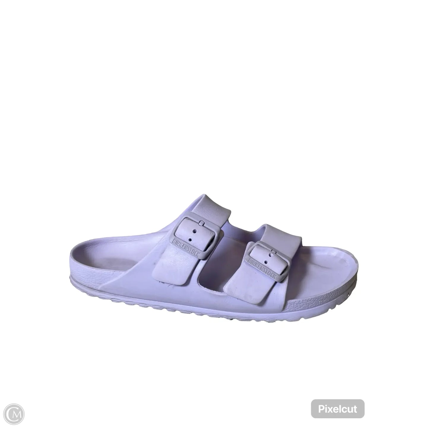 Sandals Flats By Birkenstock In Purple, Size: 10