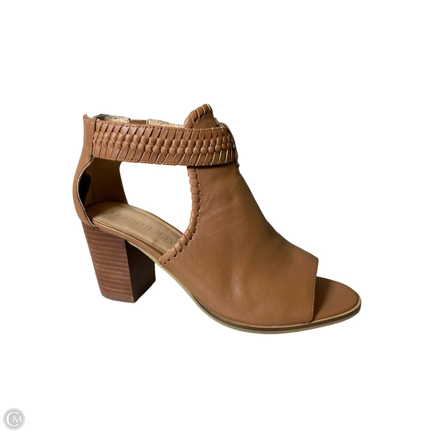 Sandals Heels Block By Jack Rogers In Brown, Size: 9