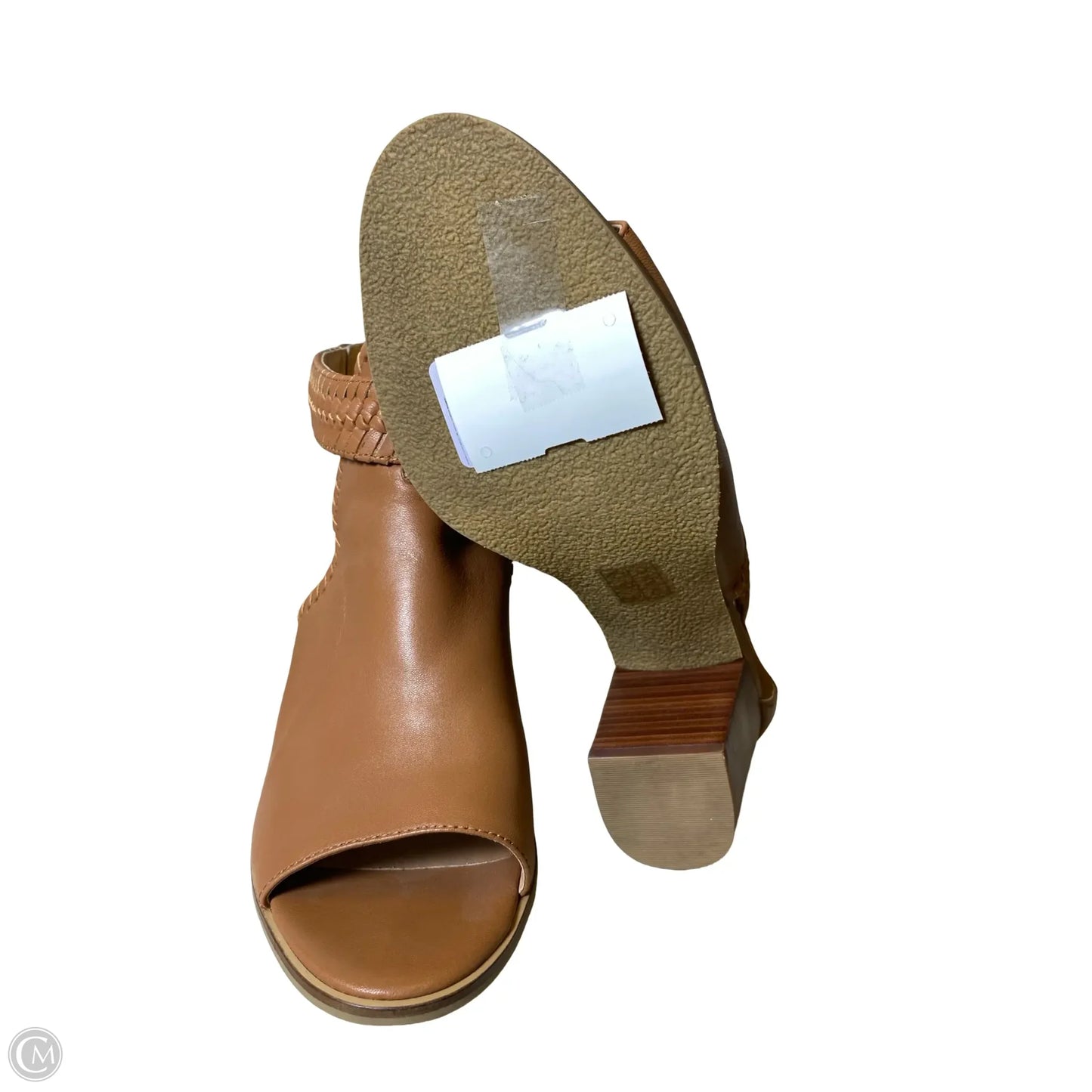 Sandals Heels Block By Jack Rogers In Brown, Size: 9