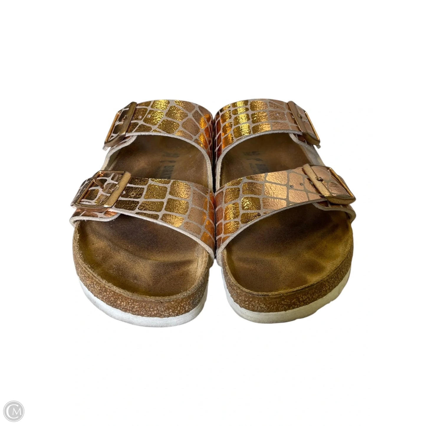 Sandals Flats By Birkenstock In Rose Gold, Size: 9