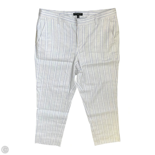 Pants Cropped By Banana Republic In Striped Pattern, Size: 14