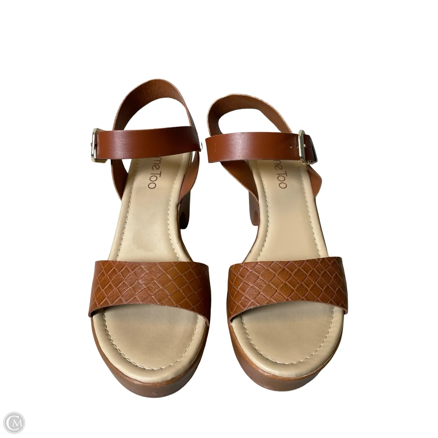 Sandals Heels Block By Me Too In Brown, Size: 8