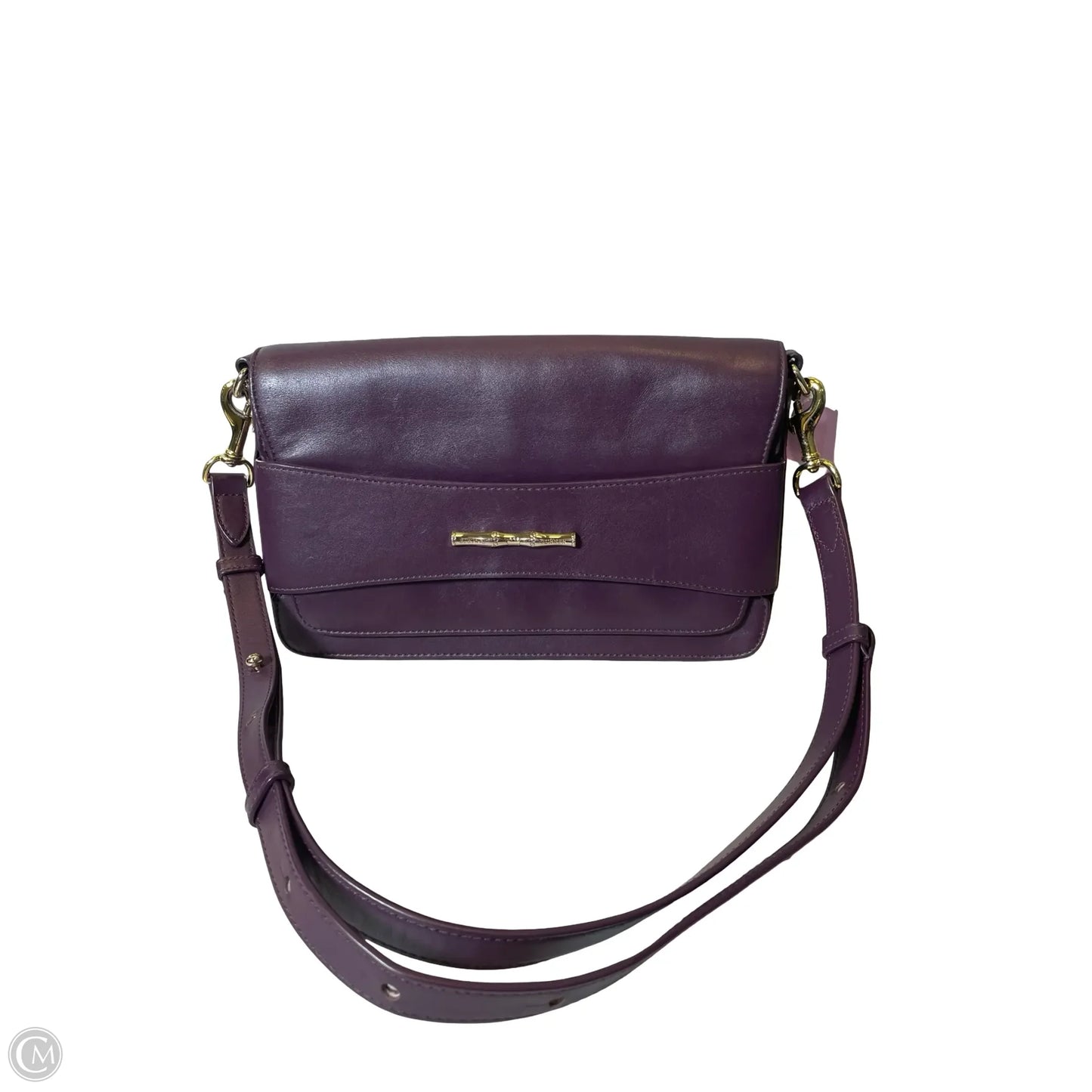 Handbag Leather By Clothes Mentor, Size: Medium