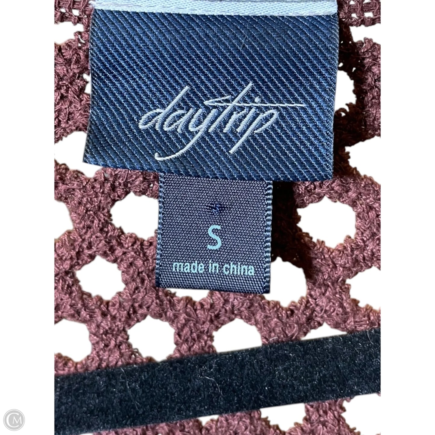 Top Short Sleeve By Daytrip In Brown, Size: S