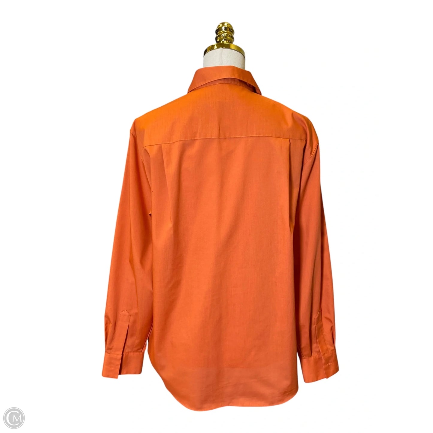 Top Long Sleeve By Foxcroft In Orange, Size: 12