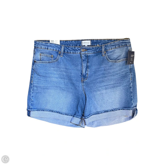 Shorts By Crown And Ivy In Blue Denim, Size: 18