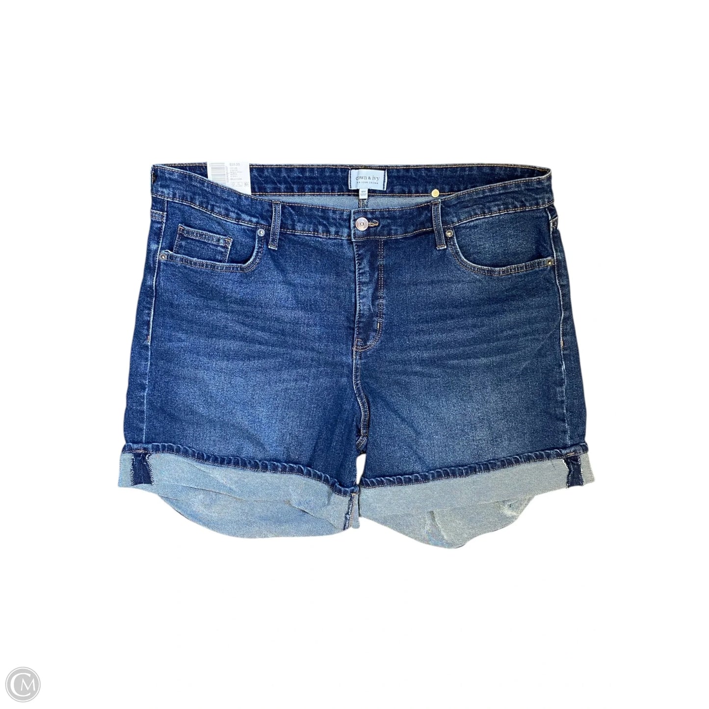 Shorts By Crown And Ivy In Blue Denim, Size: 18