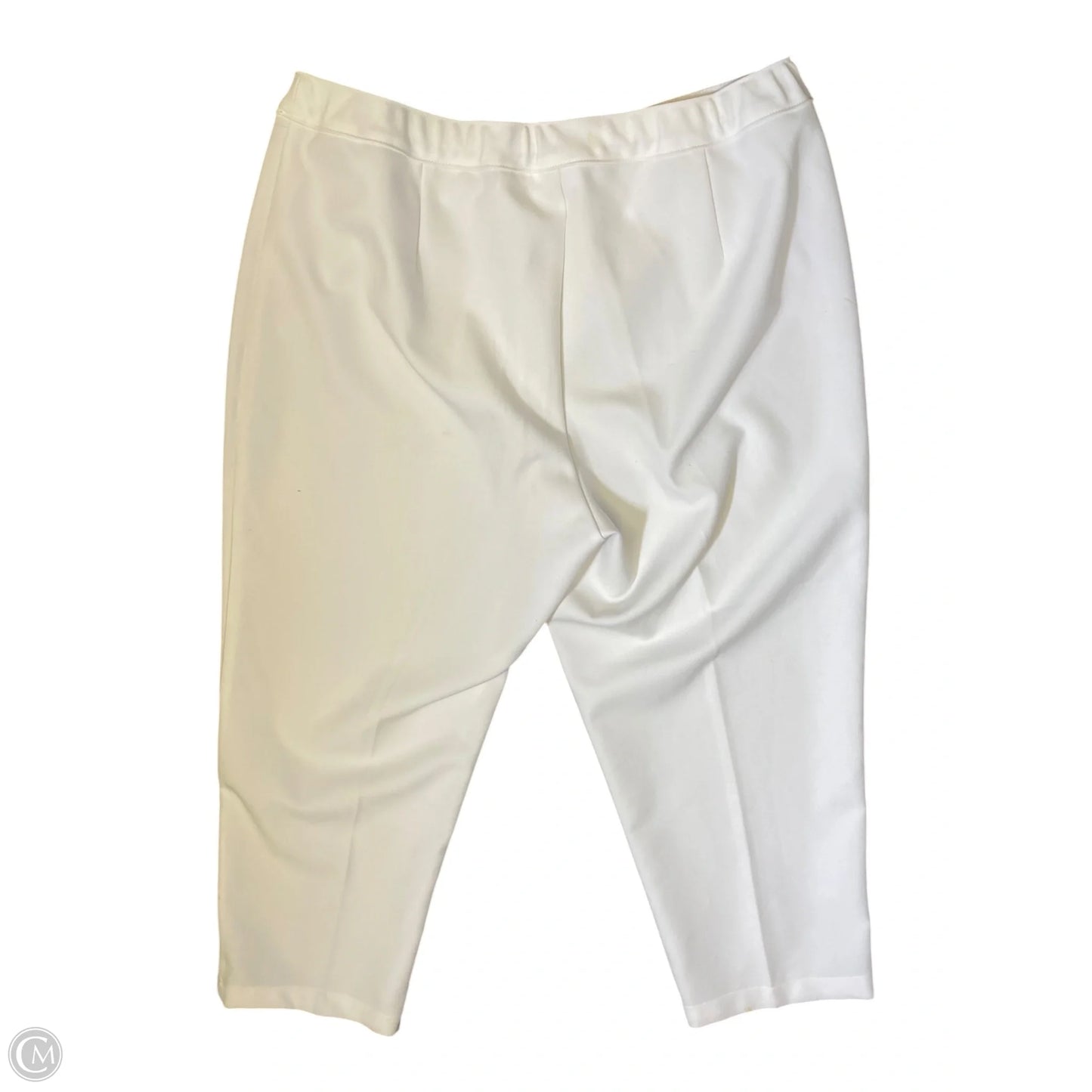 Pants Cropped By Clothes Mentor In White, Size: 20