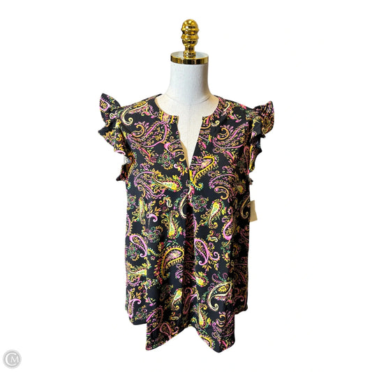 Top Short Sleeve By Emily Wonder In Multi-colored, Size: M