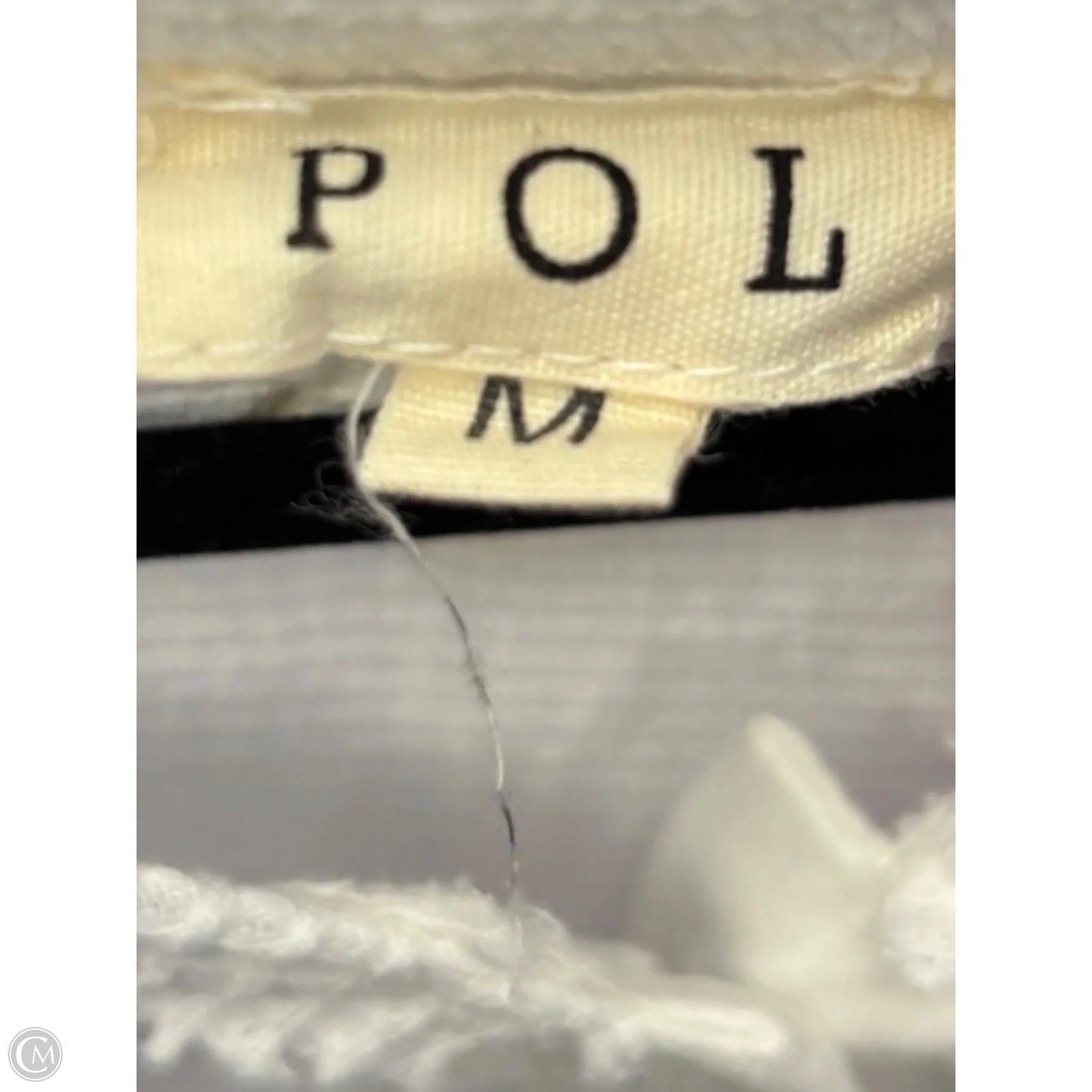 Top Short Sleeve By Pol In White, Size: M
