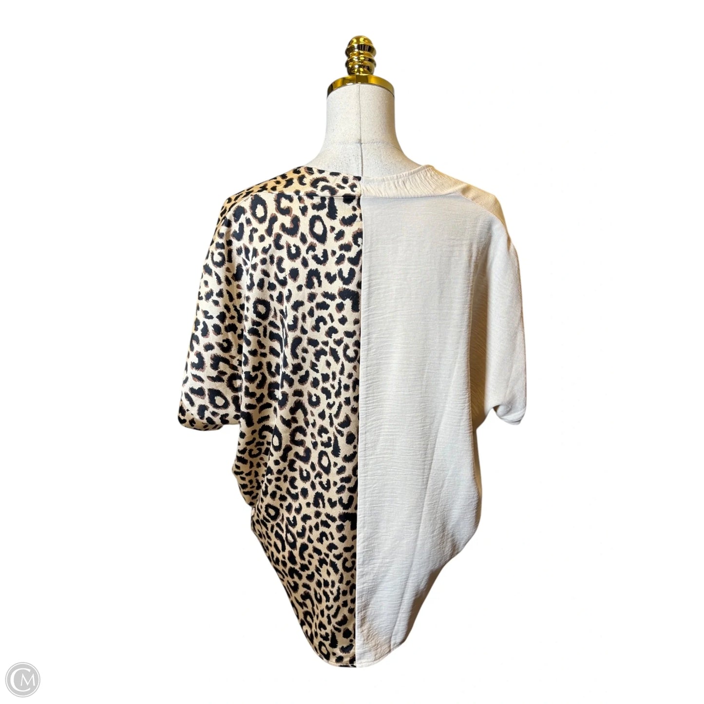 Top Short Sleeve By Jodifl In Animal Print, Size: M