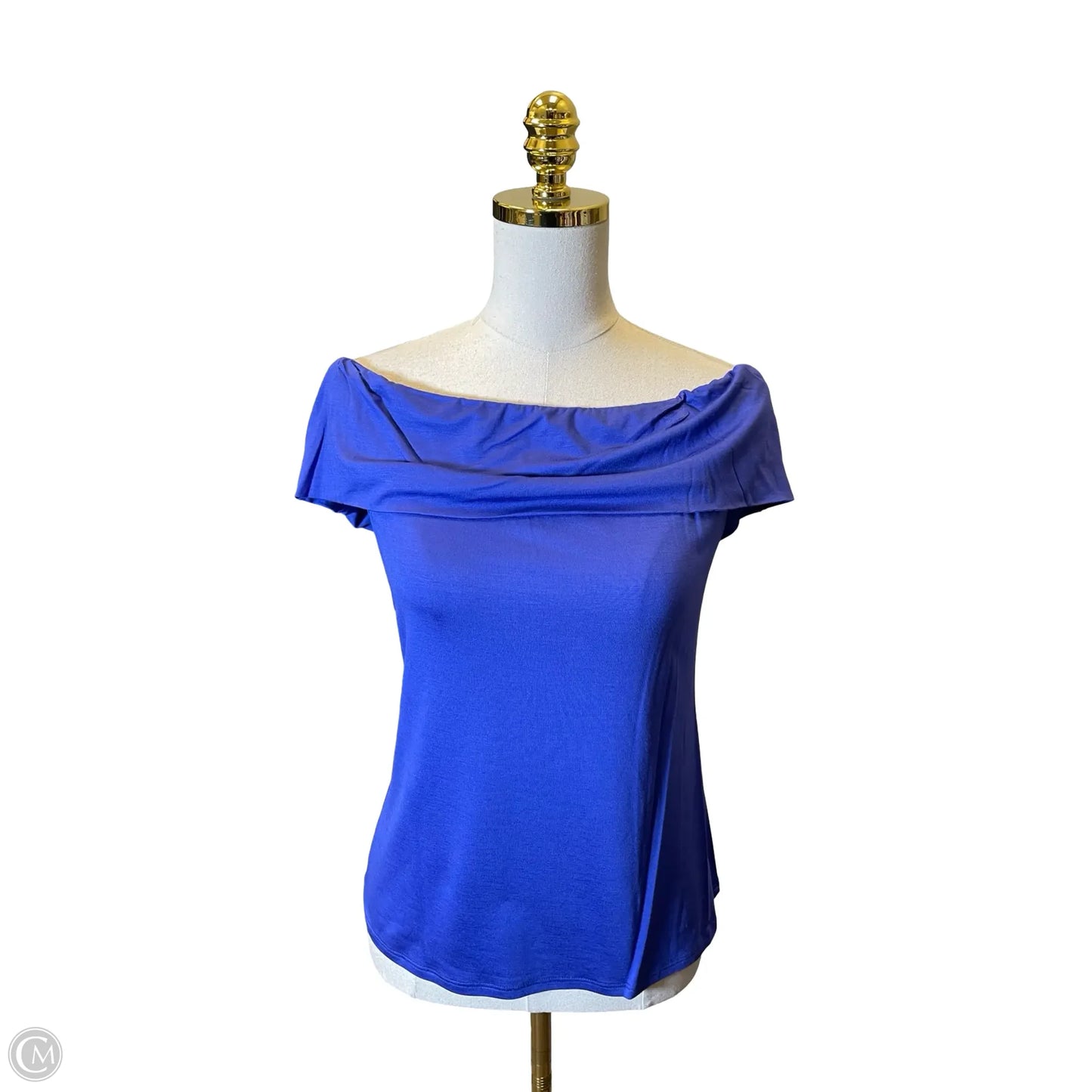 Top Short Sleeve By Trina Turk In Blue, Size: M