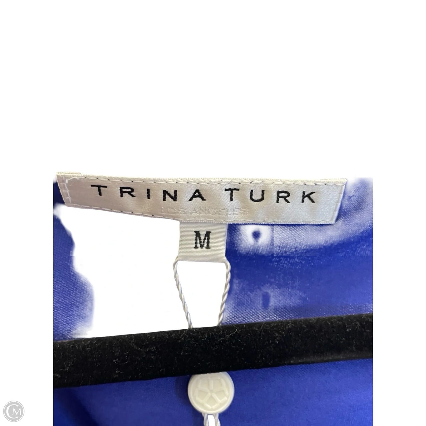 Top Short Sleeve By Trina Turk In Blue, Size: M
