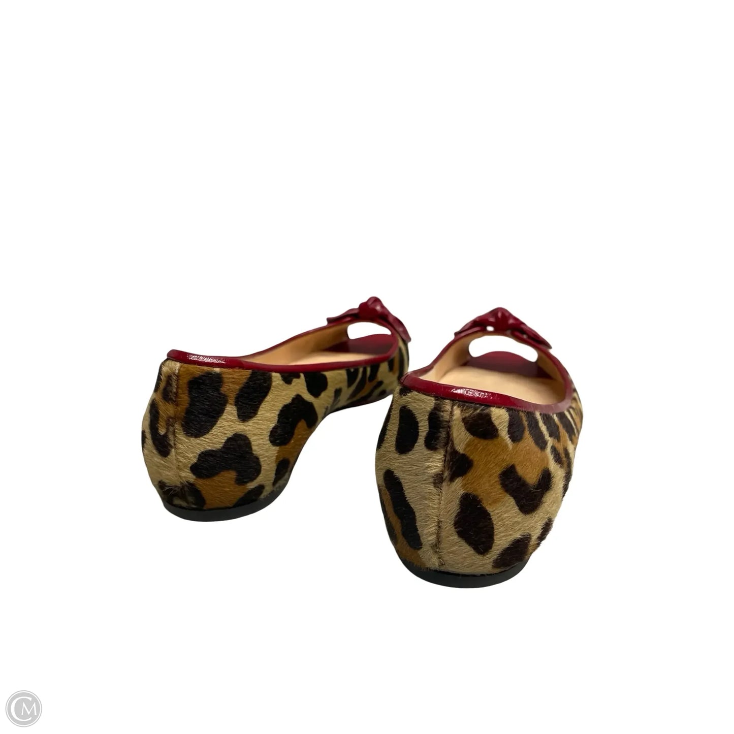 Sandals Luxury Designer By Christian Louboutin In Animal Print, Size: 7.5