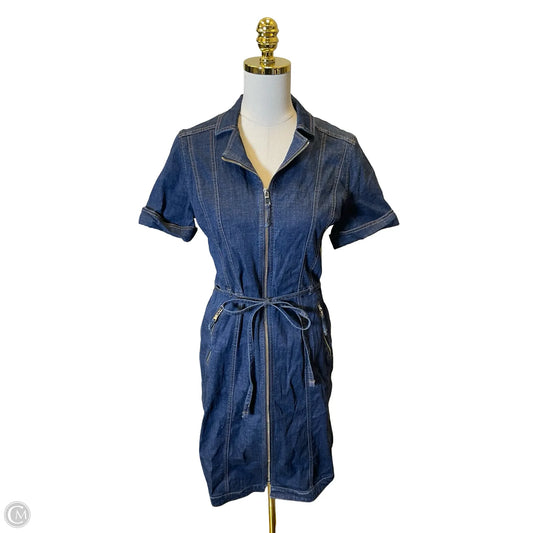 Dress Casual Short By White House Black Market In Blue Denim, Size: 8