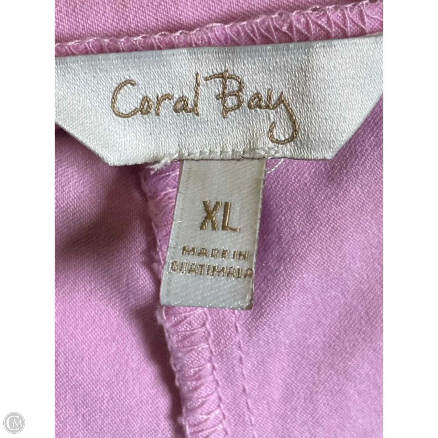 Skort By Coral Bay In Pink, Size: Xl
