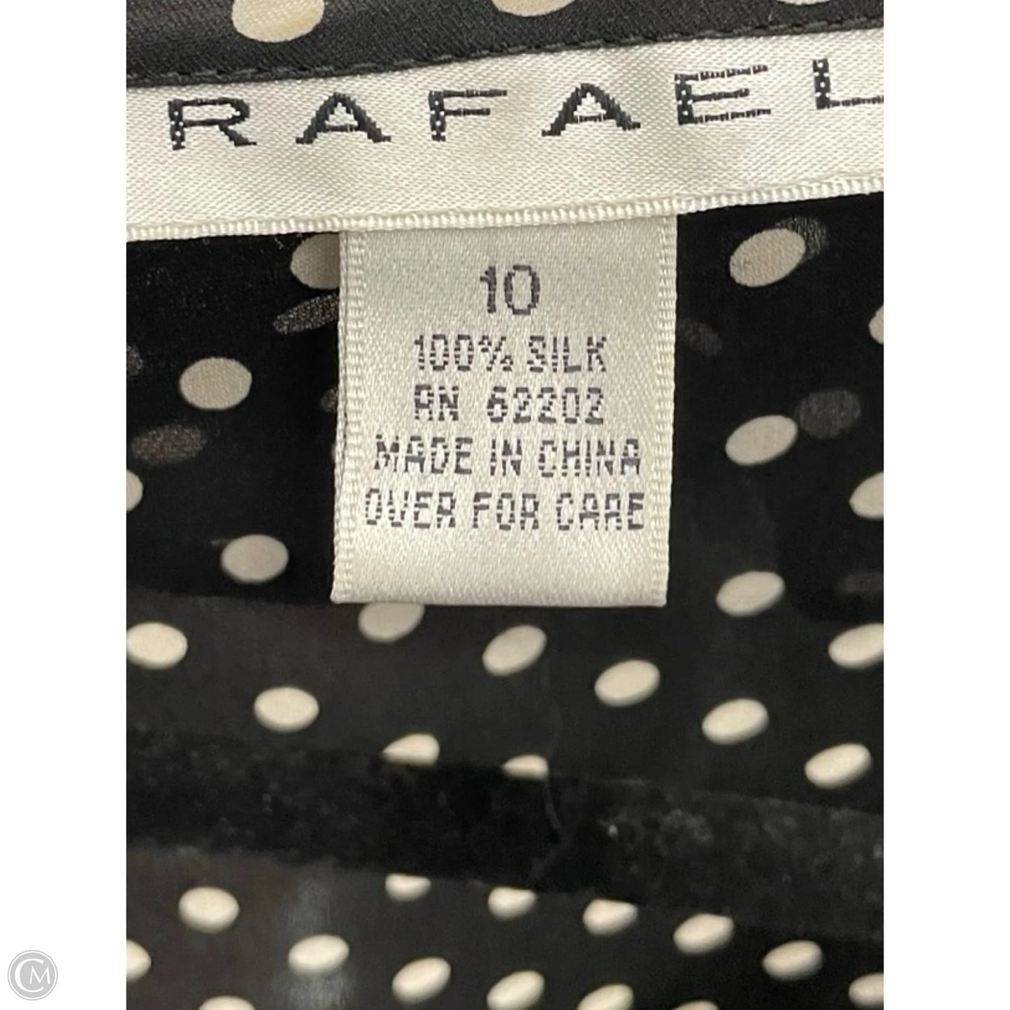 Top 3/4 Sleeve By Clothes Mentor In Polkadot Pattern, Size: 10