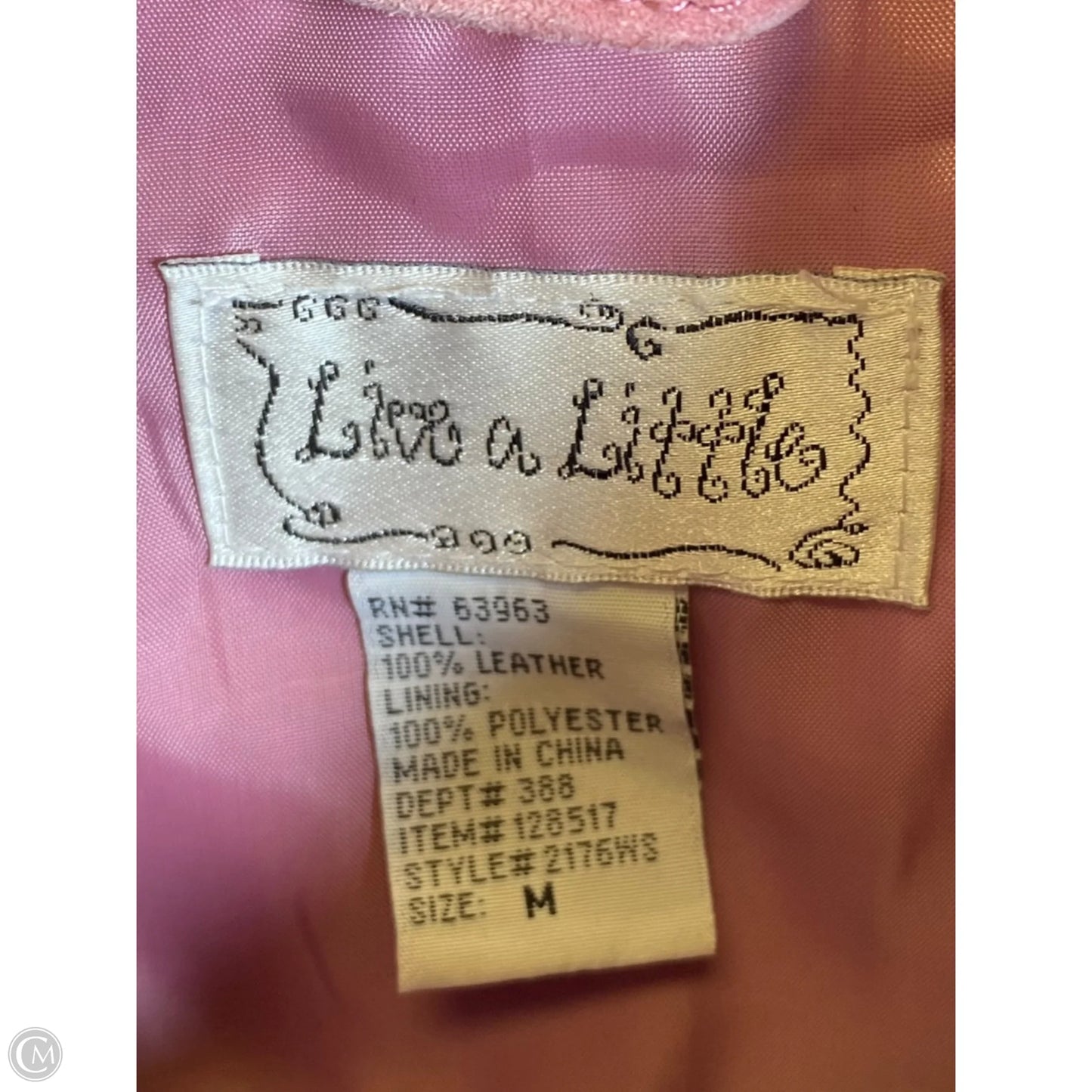 Jacket Moto By Live A Little In Pink, Size: M