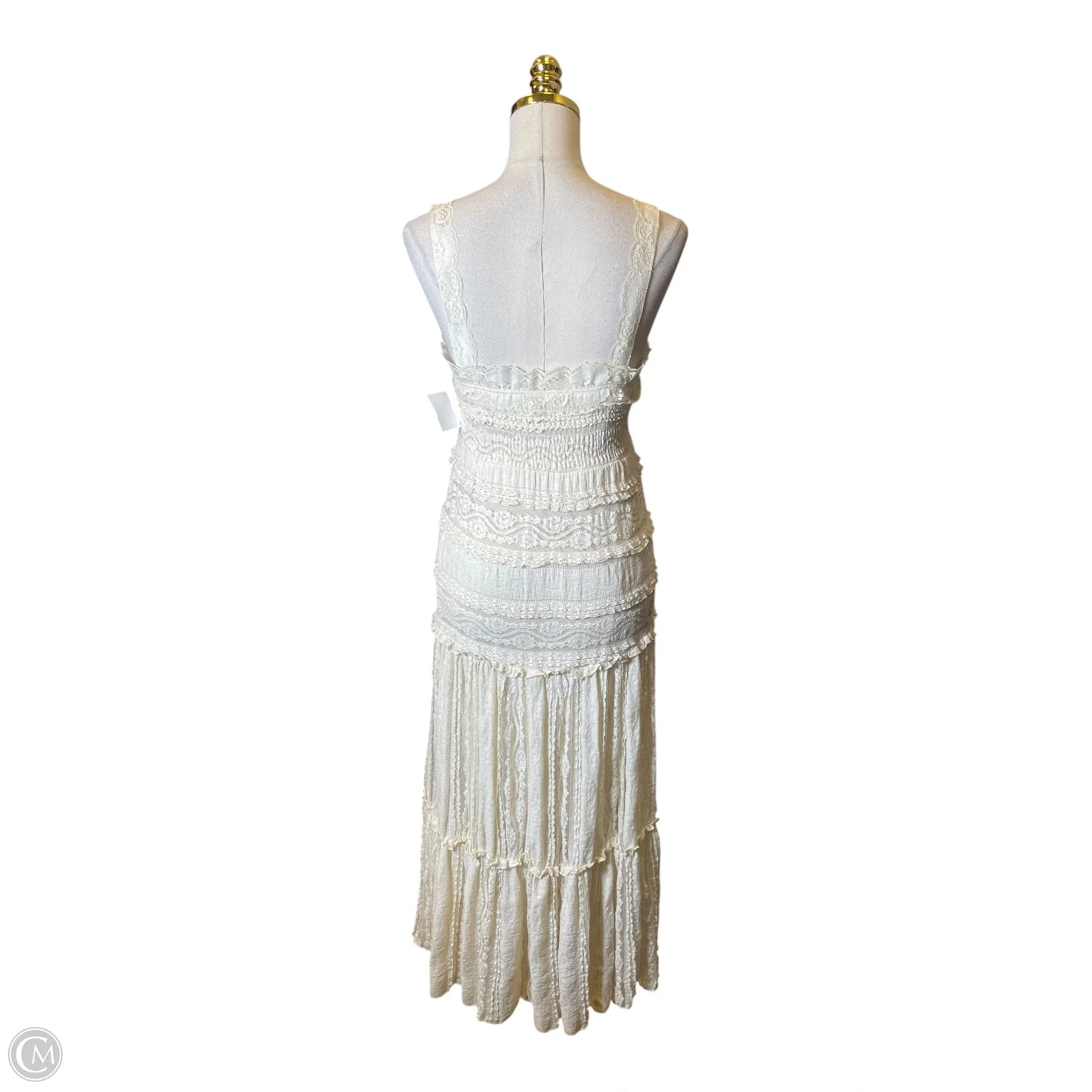 Dress Casual Maxi By Willow & Clay In Cream, Size: M