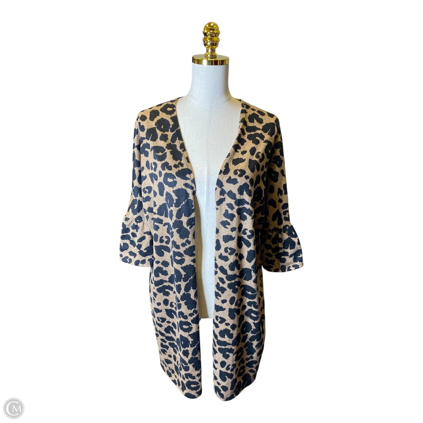 Cardigan By Clothes Mentor In Animal Print, Size: M