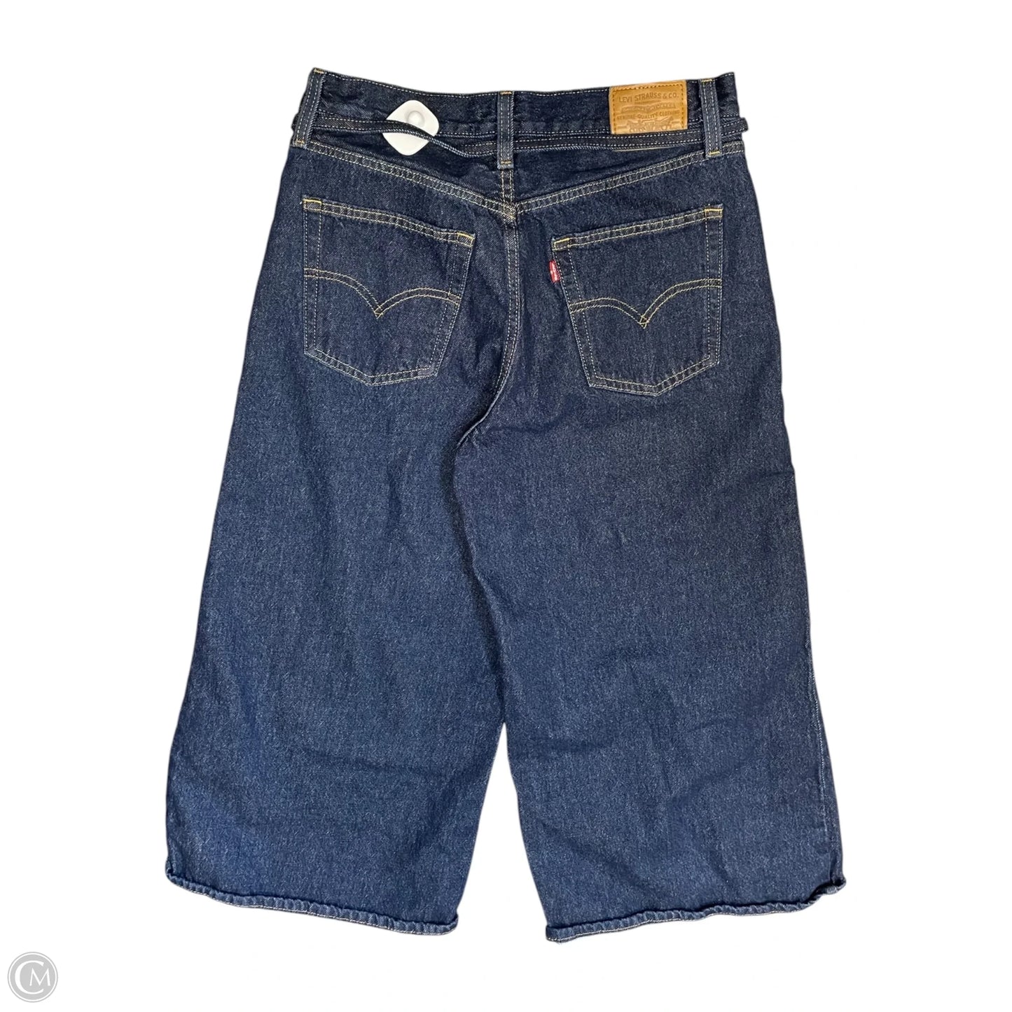 Jeans Cropped By Levis Signature In Blue Denim, Size: 6