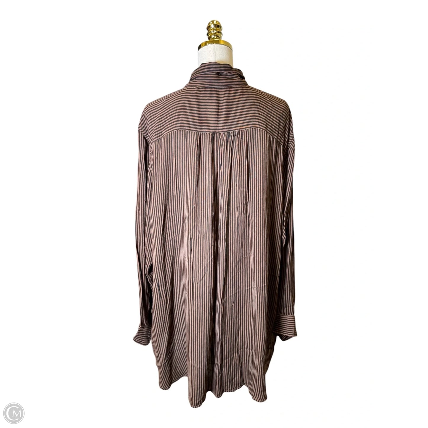 Top Long Sleeve By Free People In Striped Pattern, Size: Xl