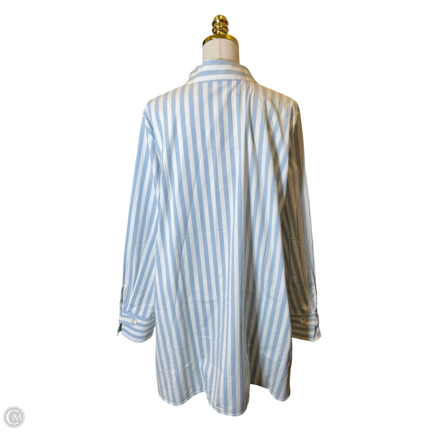 Blouse Long Sleeve By Clothes Mentor In Striped Pattern, Size: 2x