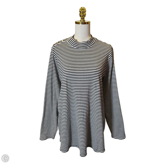 Top Long Sleeve Basic By Lane Bryant In Striped Pattern, Size: 22