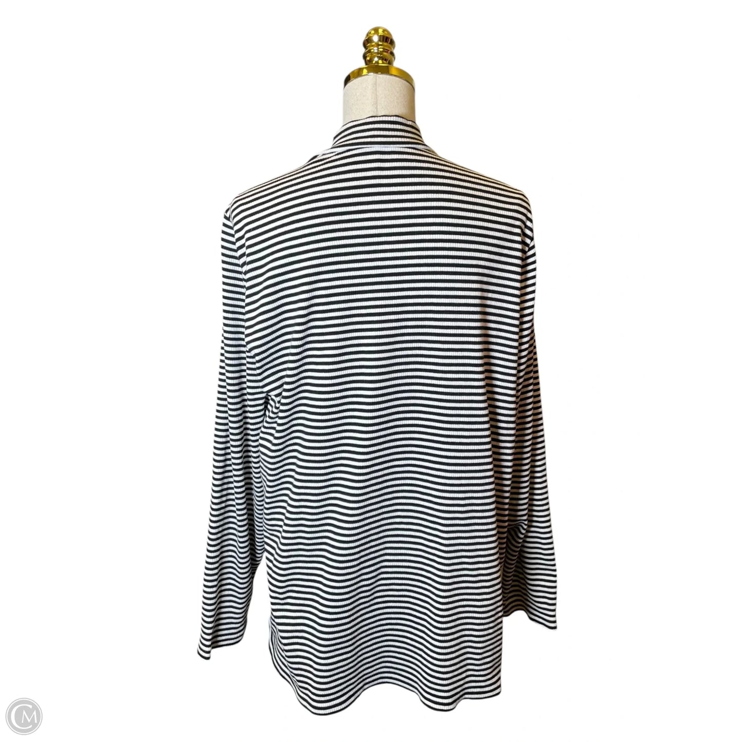 Top Long Sleeve Basic By Lane Bryant In Striped Pattern, Size: 22