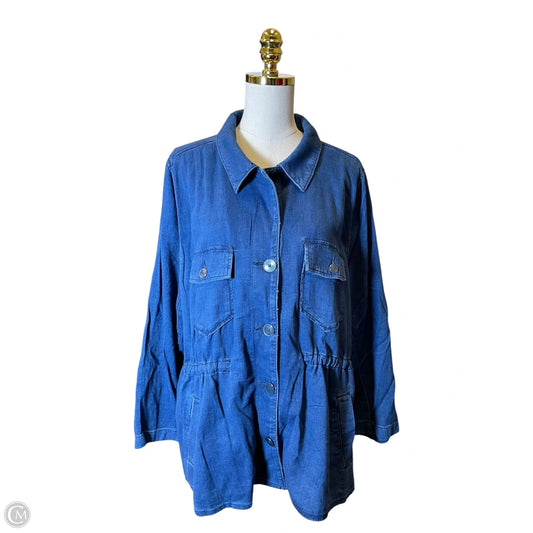 Jacket Denim By Lane Bryant In Blue Denim, Size: 18