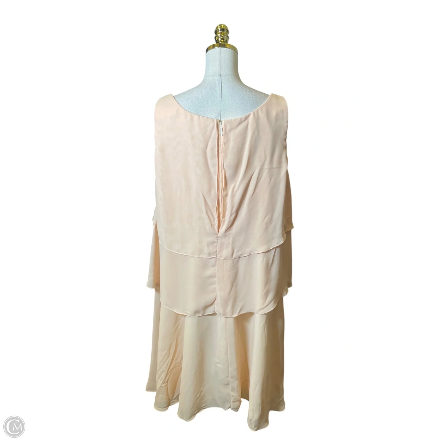Dress Set 2pc By Clothes Mentor In Peach, Size: 1x