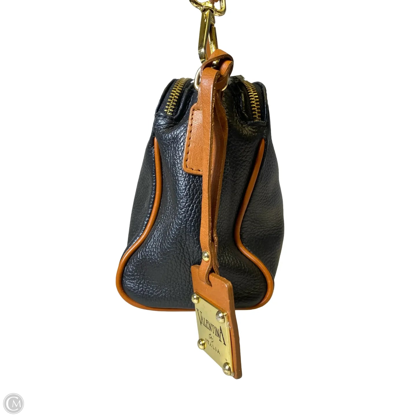 Crossbody Leather By Valentina, Size: Medium