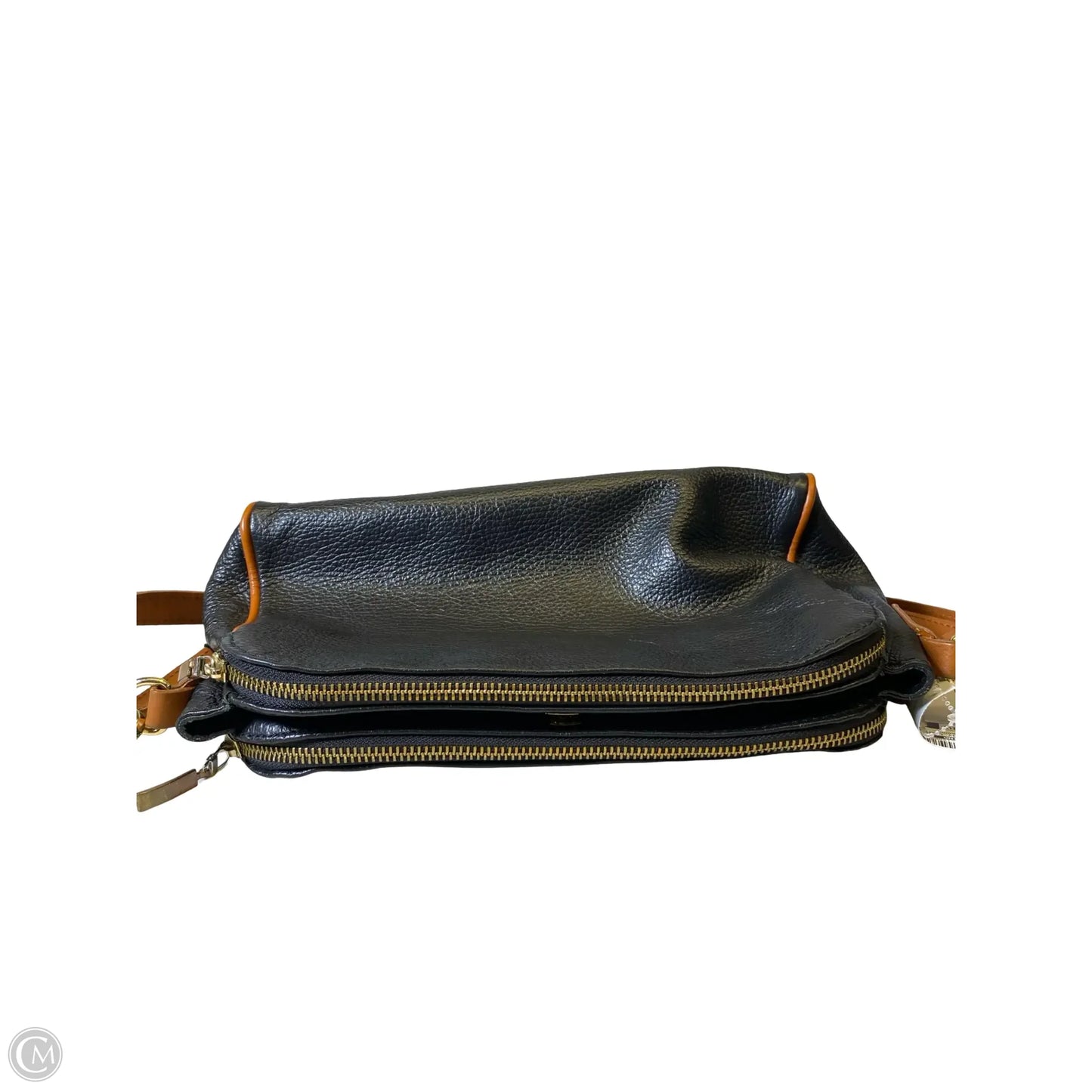 Crossbody Leather By Valentina, Size: Medium