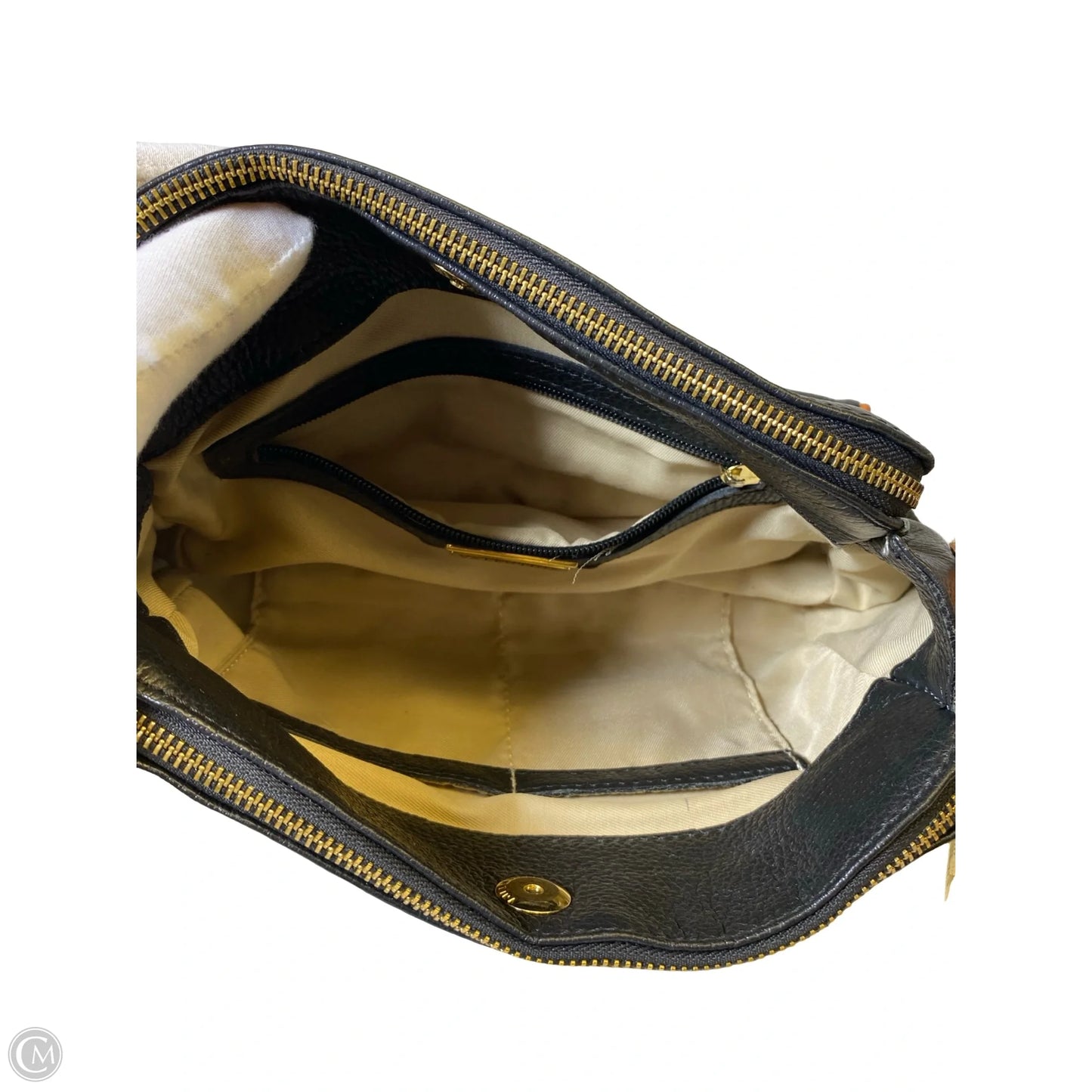 Crossbody Leather By Valentina, Size: Medium