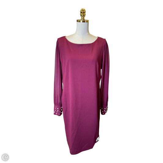 Dress Designer By Karl Lagerfeld In Maroon, Size: 16
