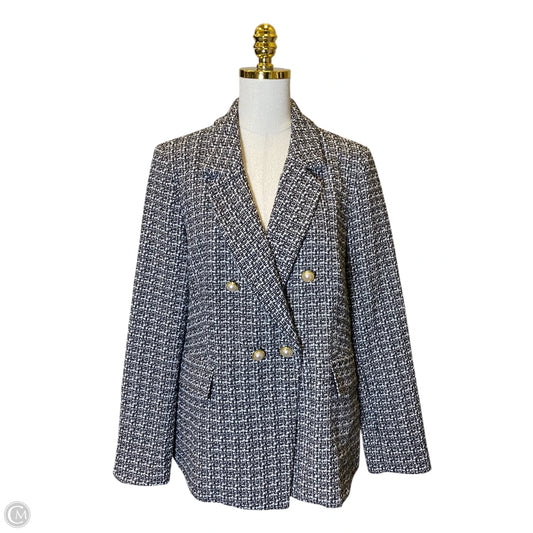 Blazer By Nanette By Nanette Lepore In Black & White, Size: 14