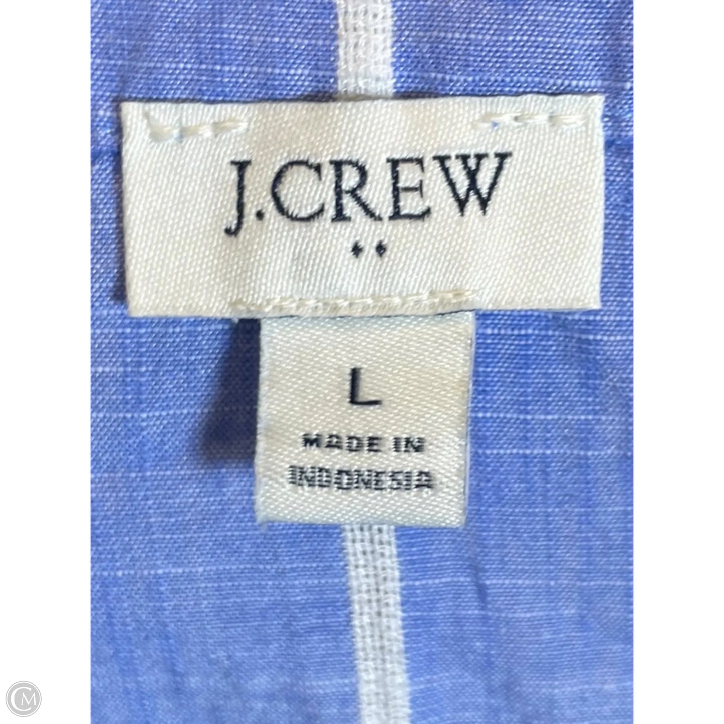 Top Long Sleeve By J. Crew In Striped Pattern, Size: L