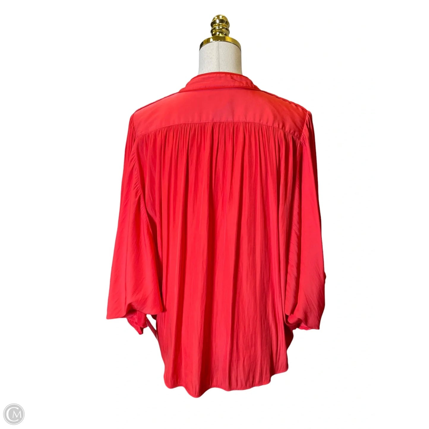 Top 3/4 Sleeve By Chicos In Red, Size: M