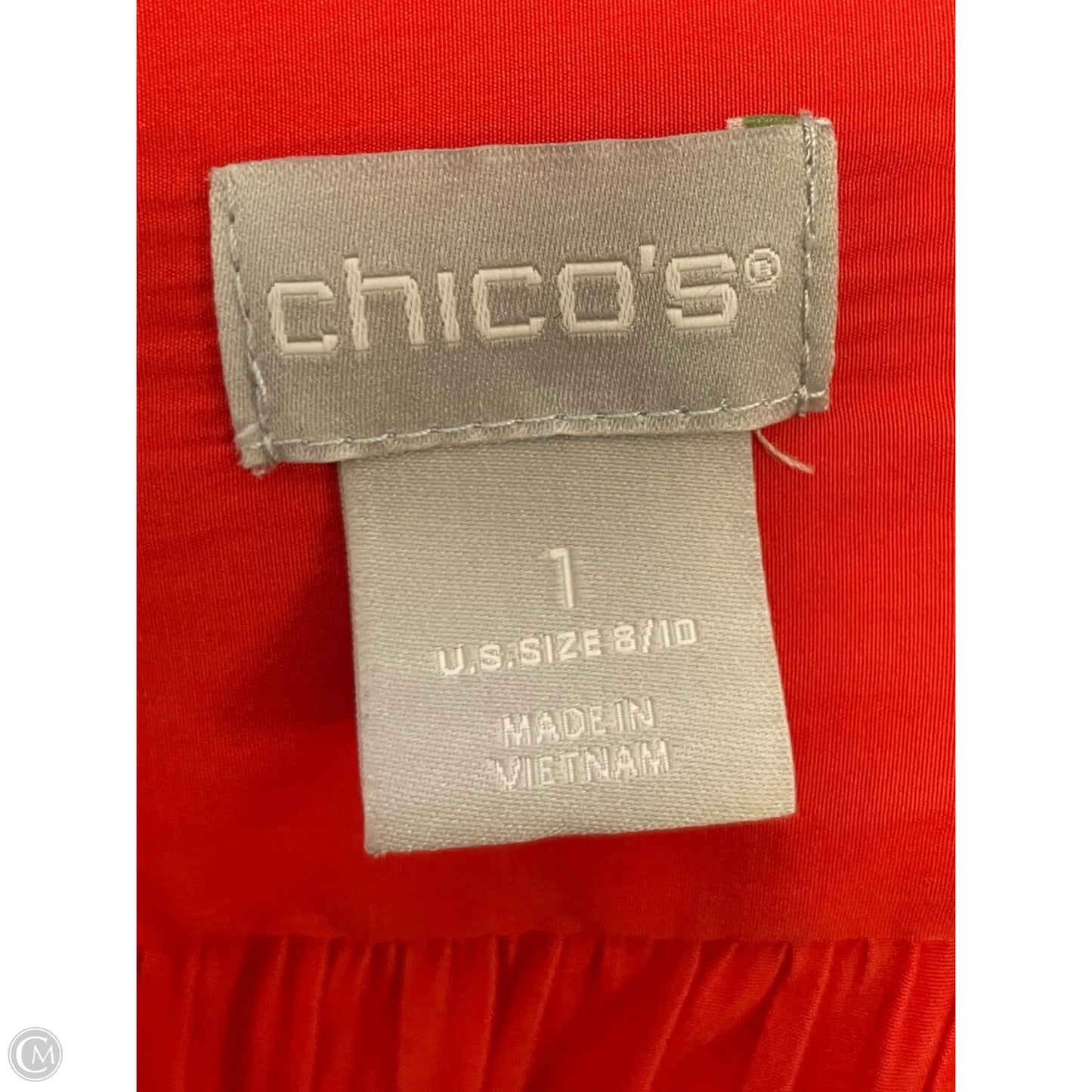 Top 3/4 Sleeve By Chicos In Red, Size: M