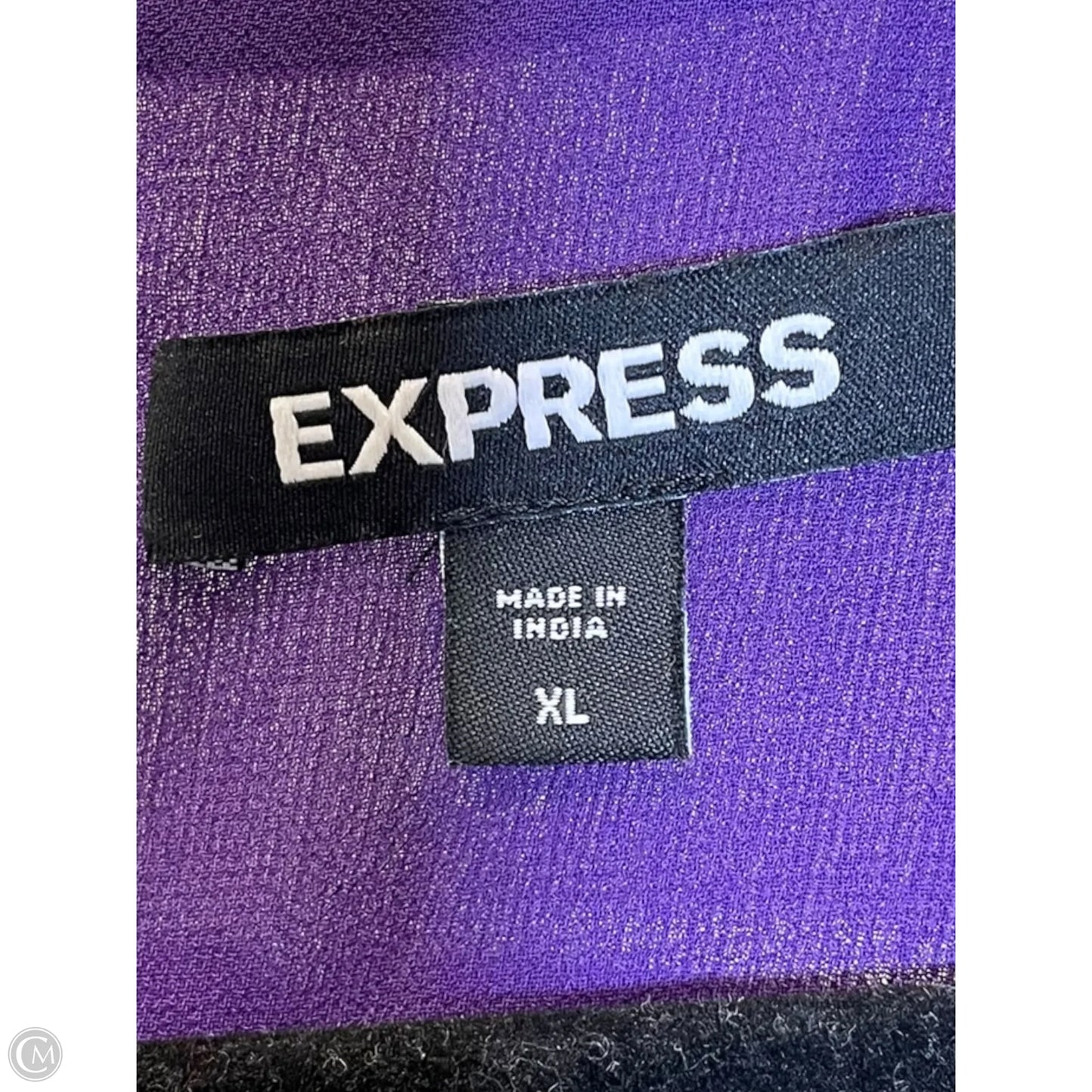 Top Long Sleeve By Express In Purple, Size: Xl