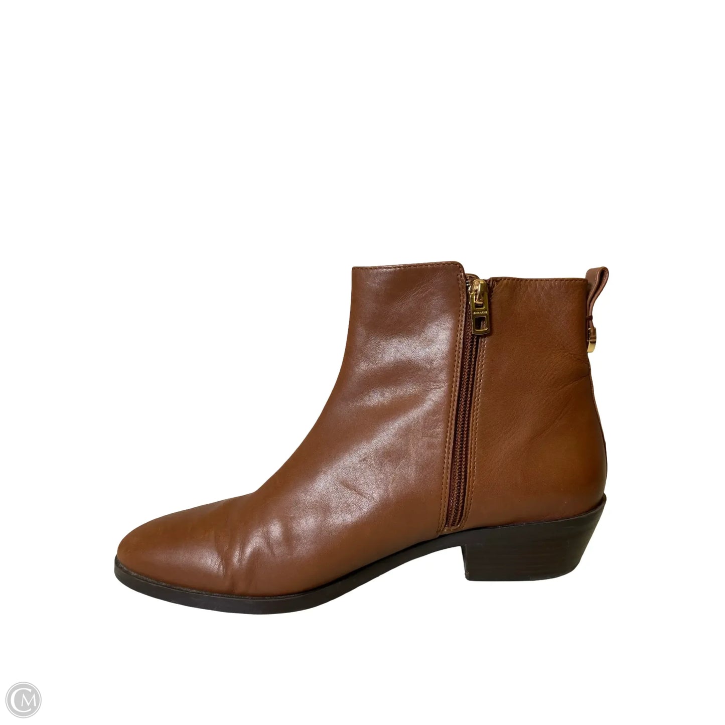 Boots Designer By Coach In Brown, Size: 10