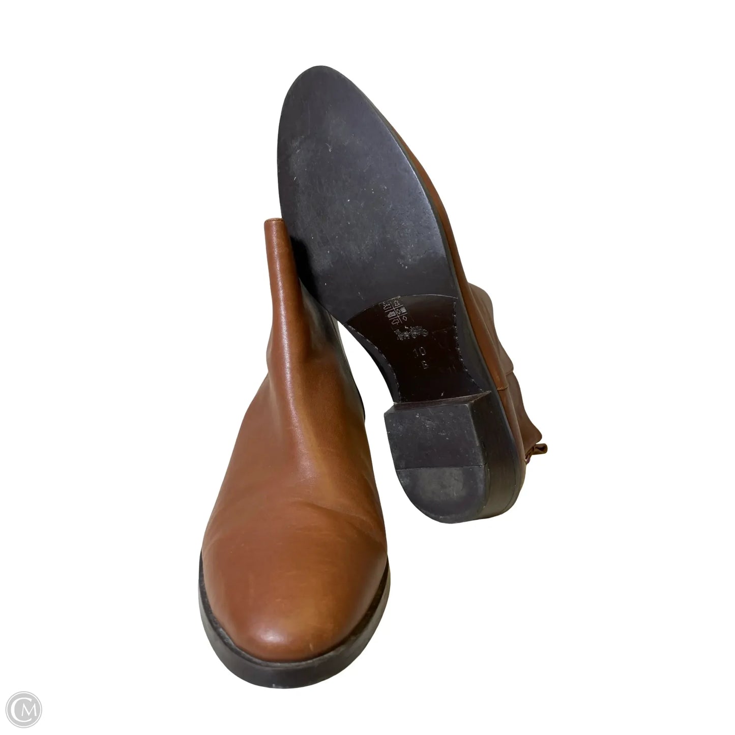 Boots Designer By Coach In Brown, Size: 10